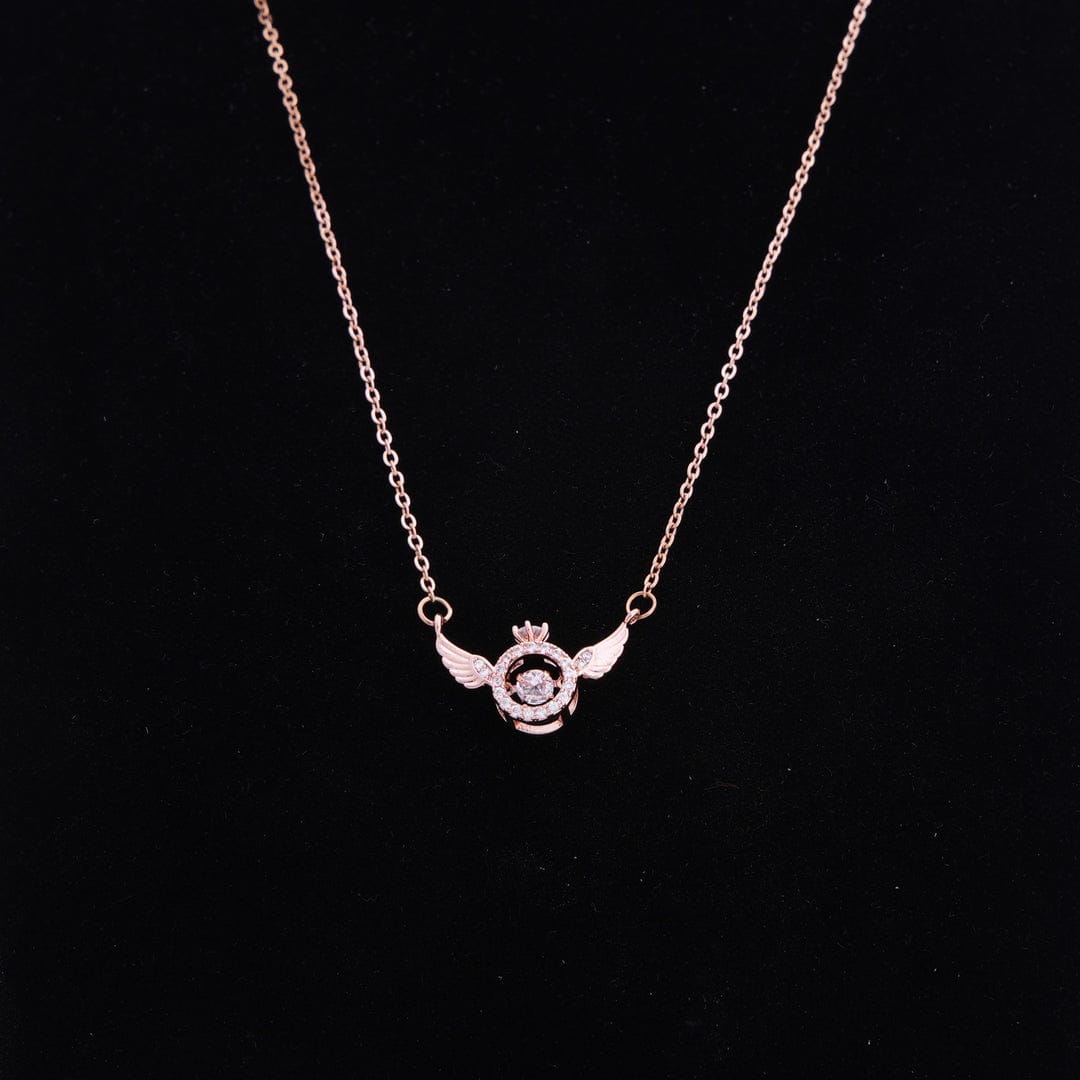 ARTELEXIA ANGEL LOCKET WITH ROSE GOLD CHAIN